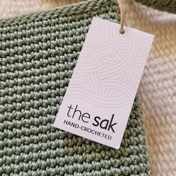 NWT The Sak Crochet Craze Rad Crossbody in Seafoam - Picture 2 of 12